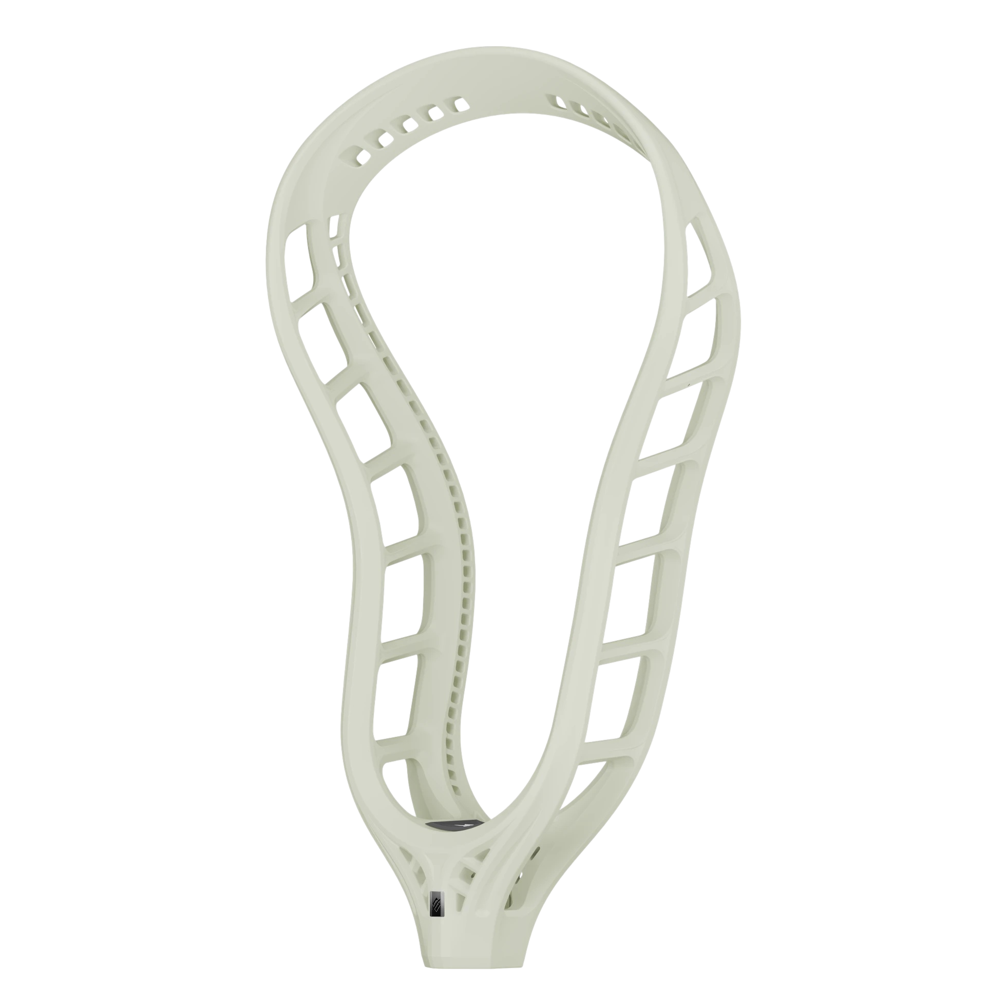 StringKing Mark 3D Unstrung Lacrosse Head Off-White Face Angled