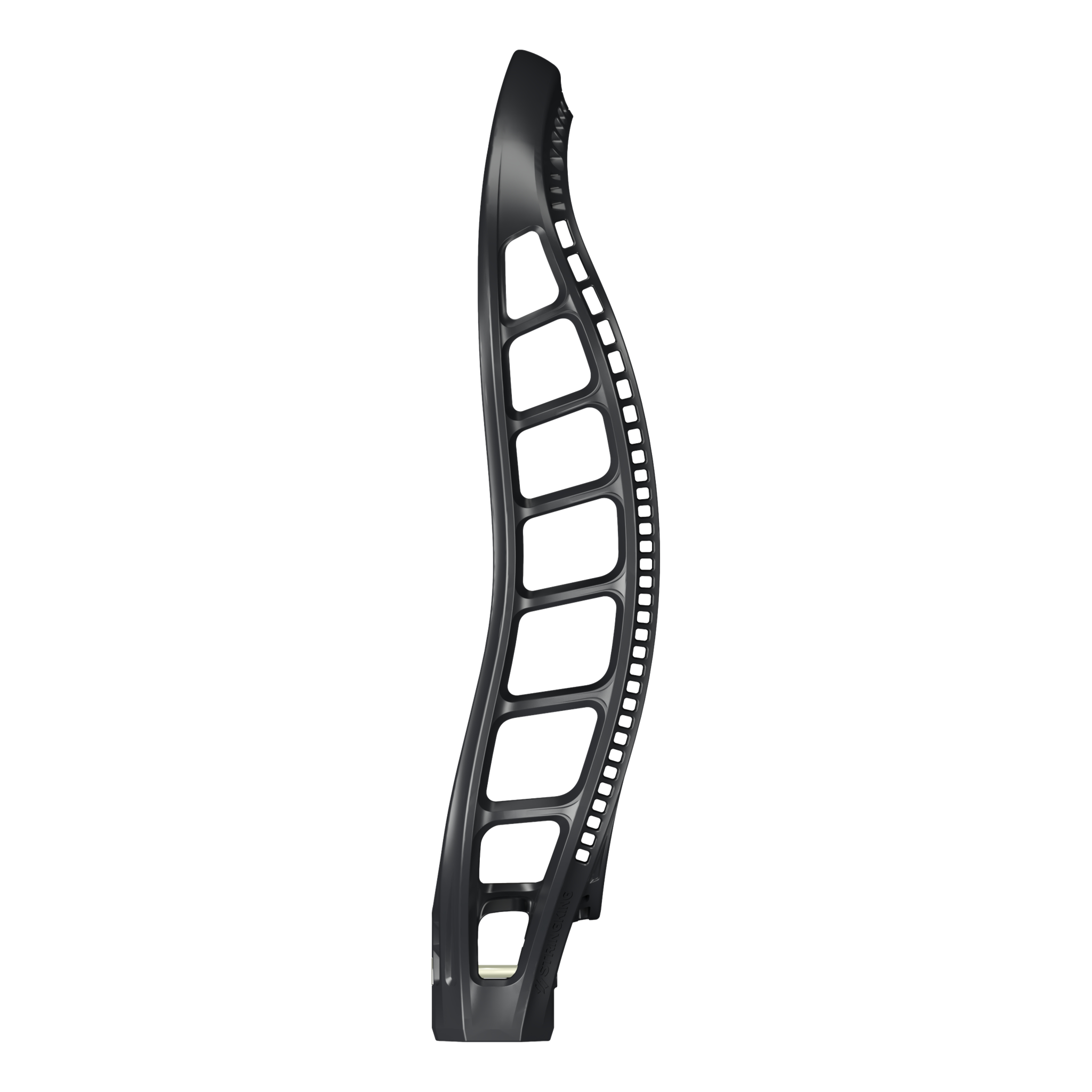 StringKing Mark 3D Unstrung Lacrosse Head Black Side
