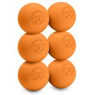 Six orange lacrosse balls with 'Union' branding on a white background