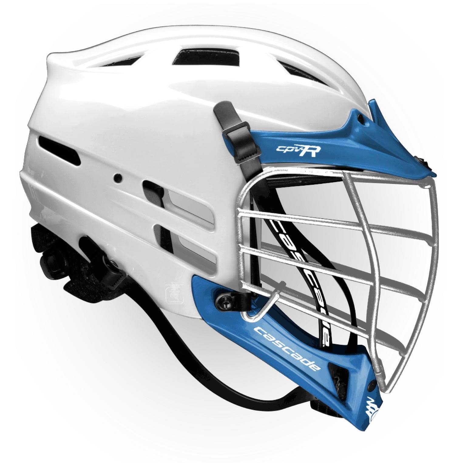 Cascade CPV White shops Lacrosse Helmet S/M with Full Face Mask/Chin Strap Adjustable