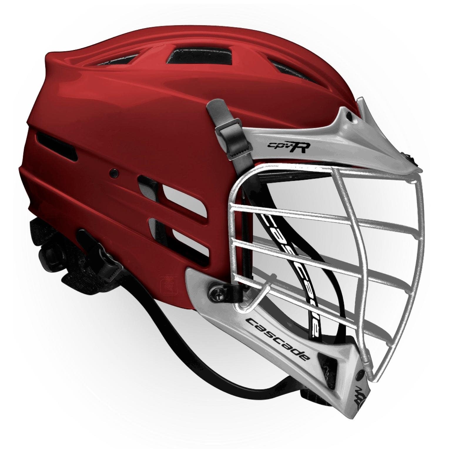 Lacrosse cascade 2024 r helmet red