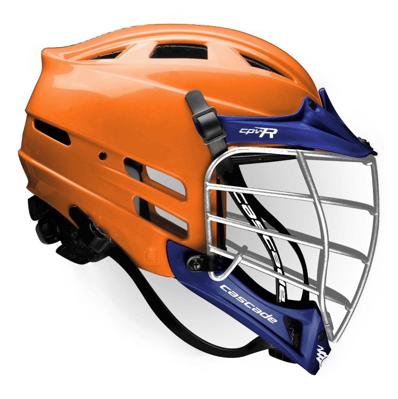 Orange lacrosse cascade helmet cascade good S