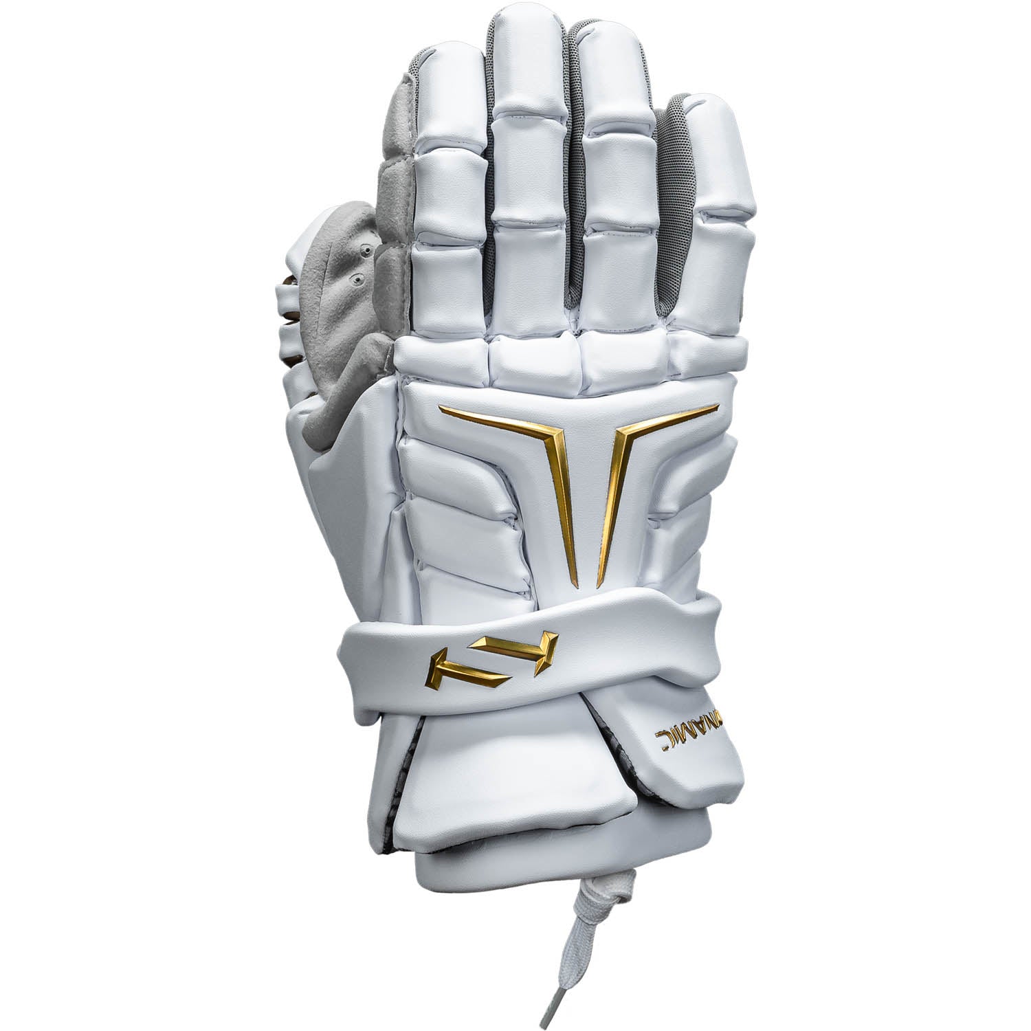 True Dynamic Lacrosse Gloves White Medium