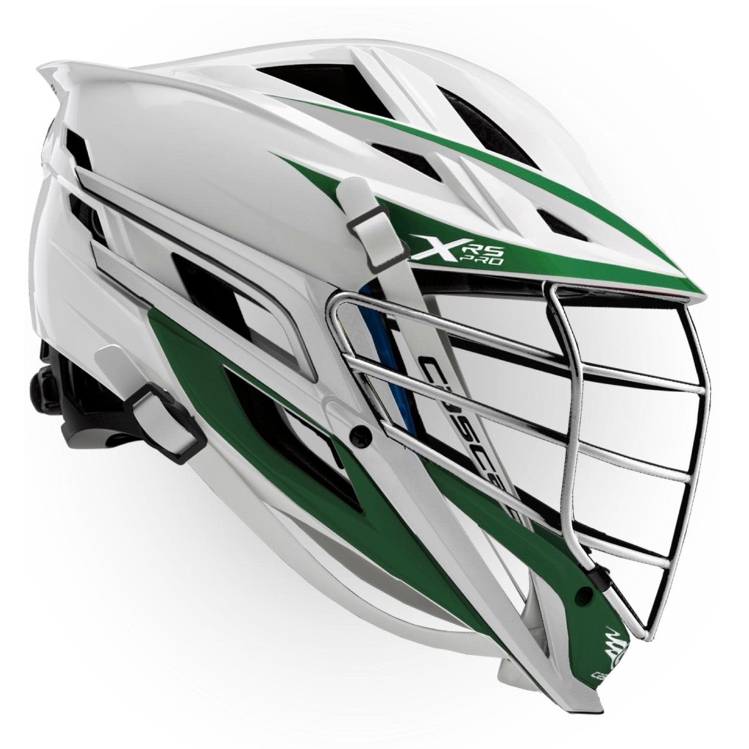 Black with chrome green lacrosse buy helmet