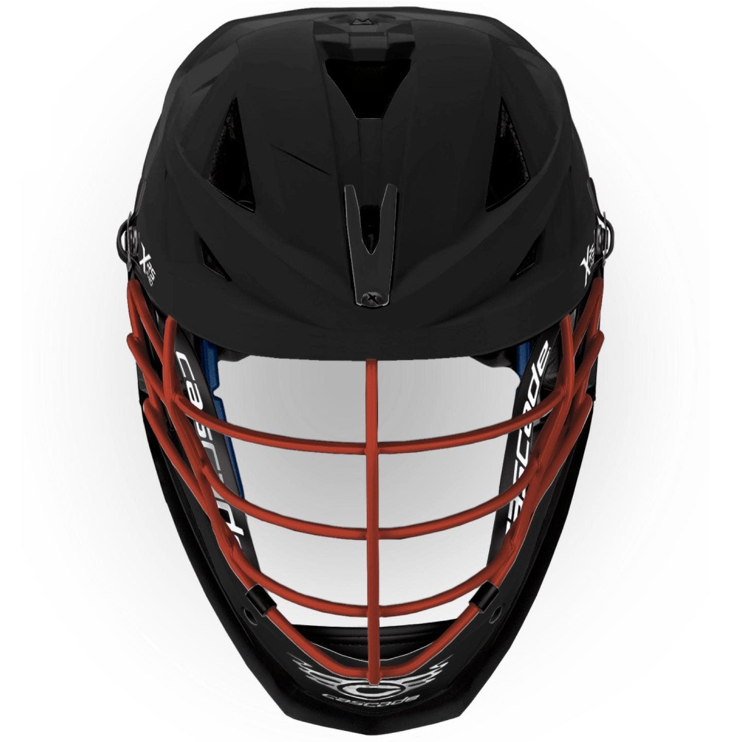 Cascade XRS Pro Lacrosse Helmet Orange Pearl Matte Black – Sling