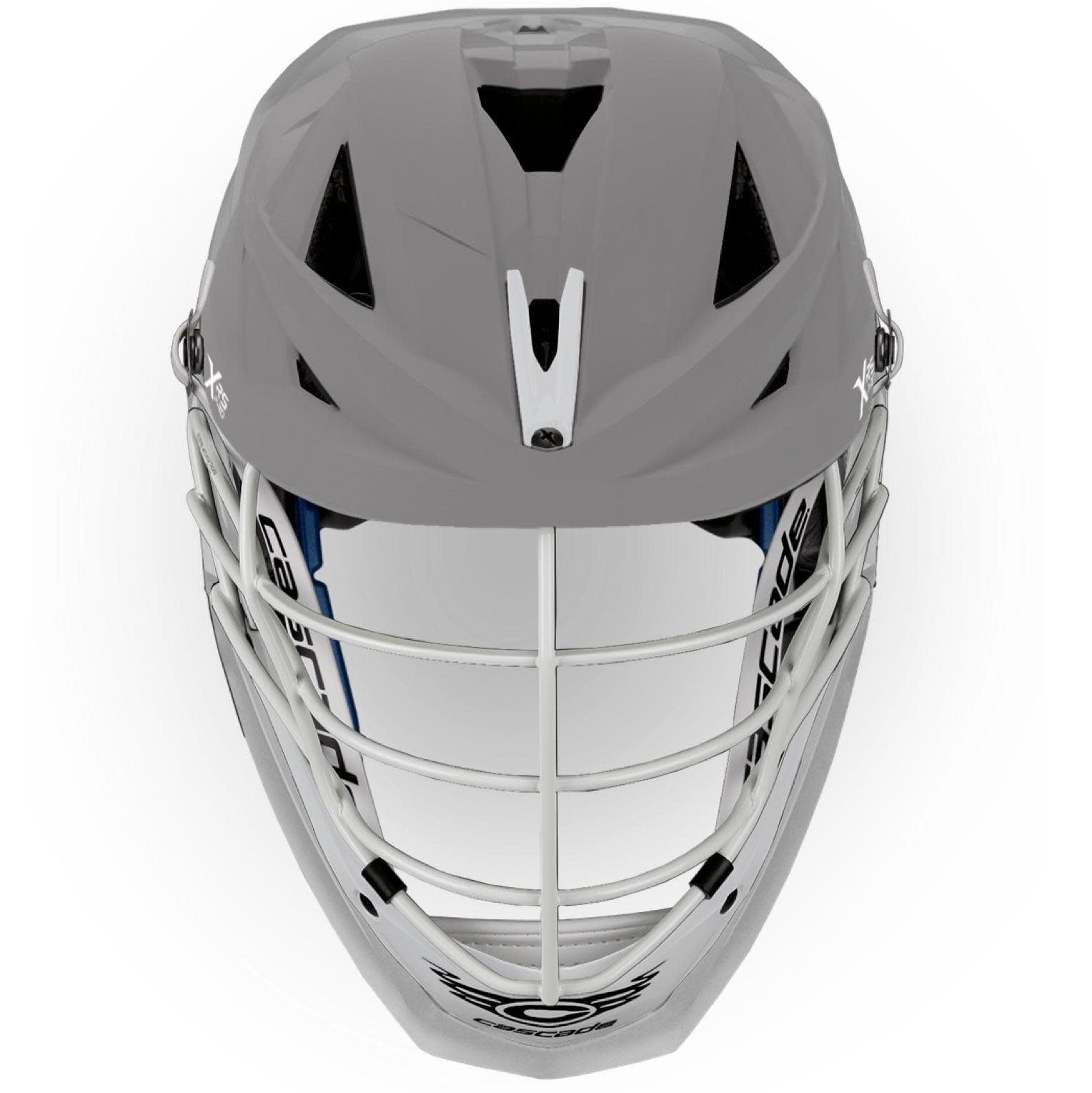 Cascade XRS Pro Lacrosse Helmet White Pearl Matte Grey White Cascade XRS Pro Lacrosse Helmet White Pearl Matte Grey White